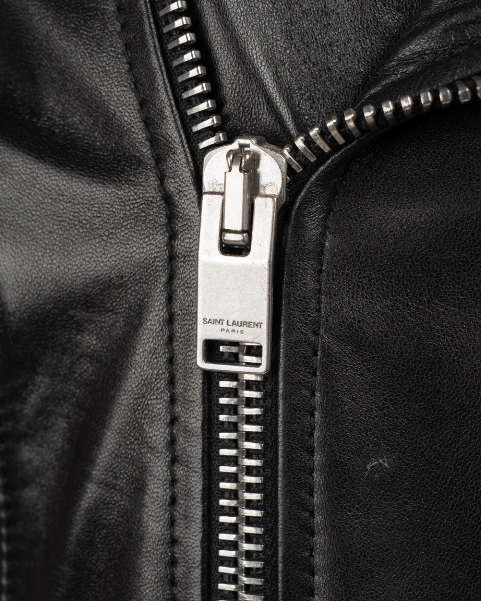 Saint Laurent Paris L01 lamb leather biker jacket thumbnail