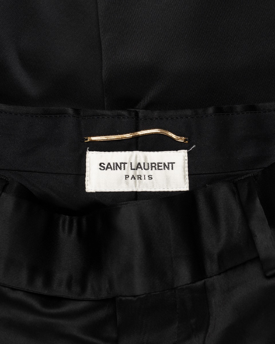 Saint Laurent silk high-waisted pants thumbnail