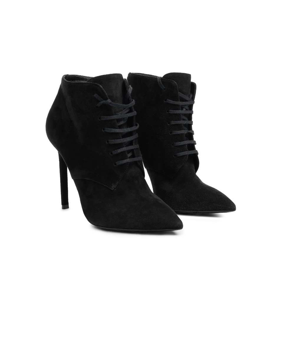 Saint Laurent suede fringed ankle boots thumbnail
