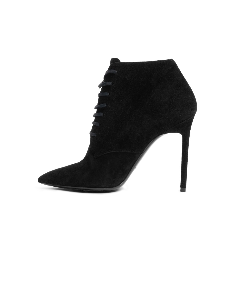 Saint Laurent suede fringed ankle boots thumbnail