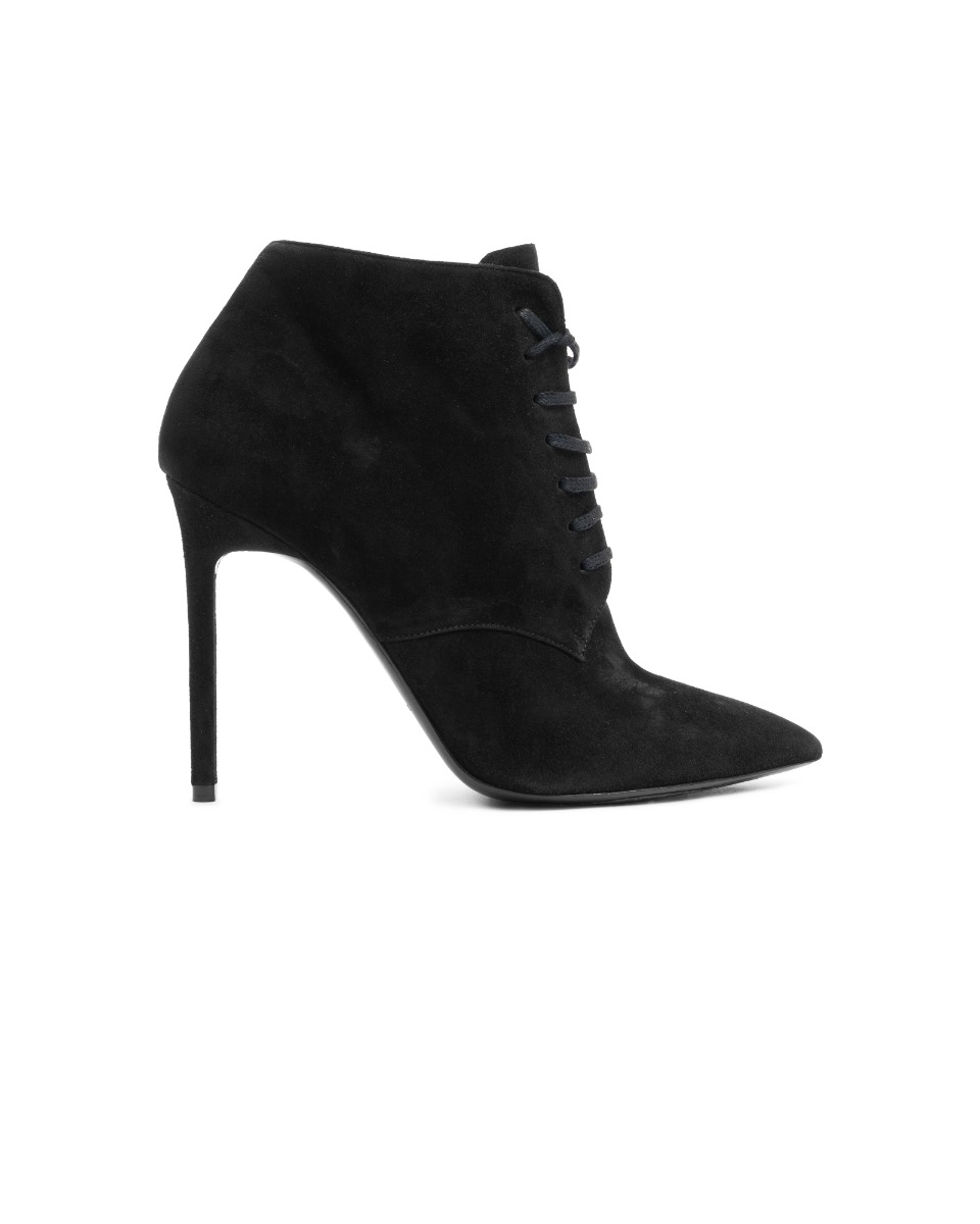 Saint Laurent suede fringed ankle boots thumbnail