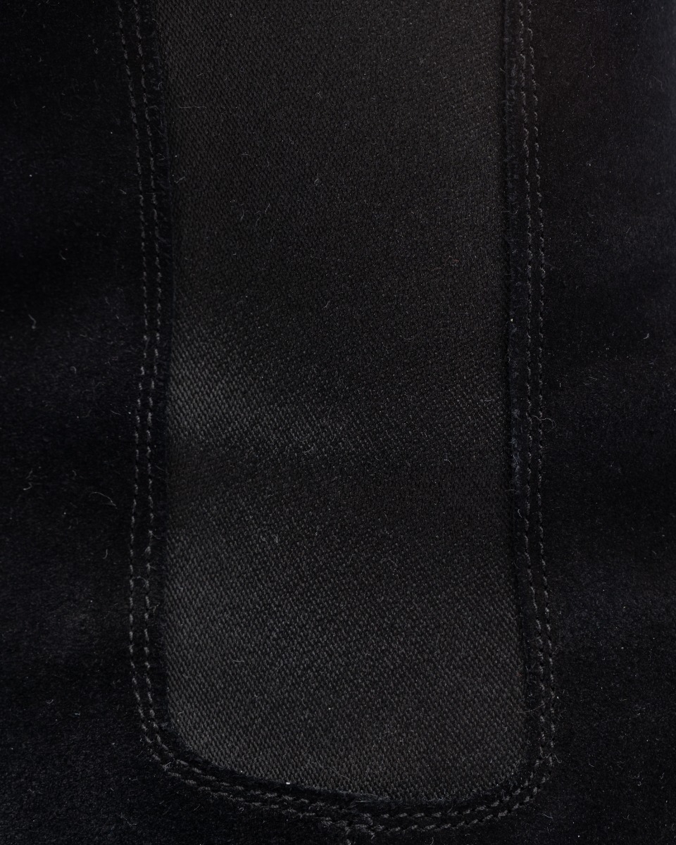 Saint Laurent Wyatt Chelsea suede black boots thumbnail