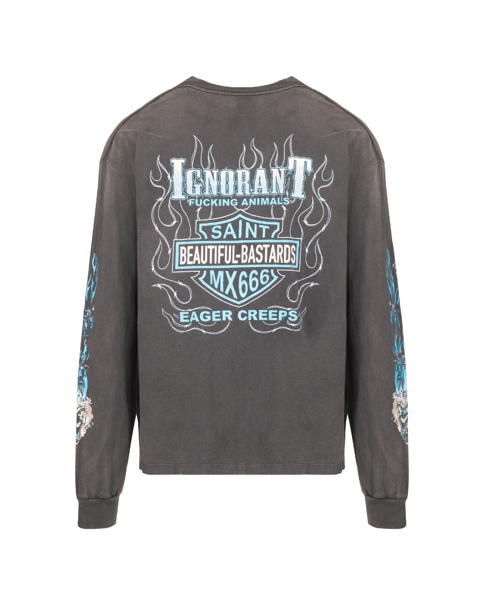 Saint Michael "The Beautiful Bastards" biker long sleeve t-shirt thumbnail