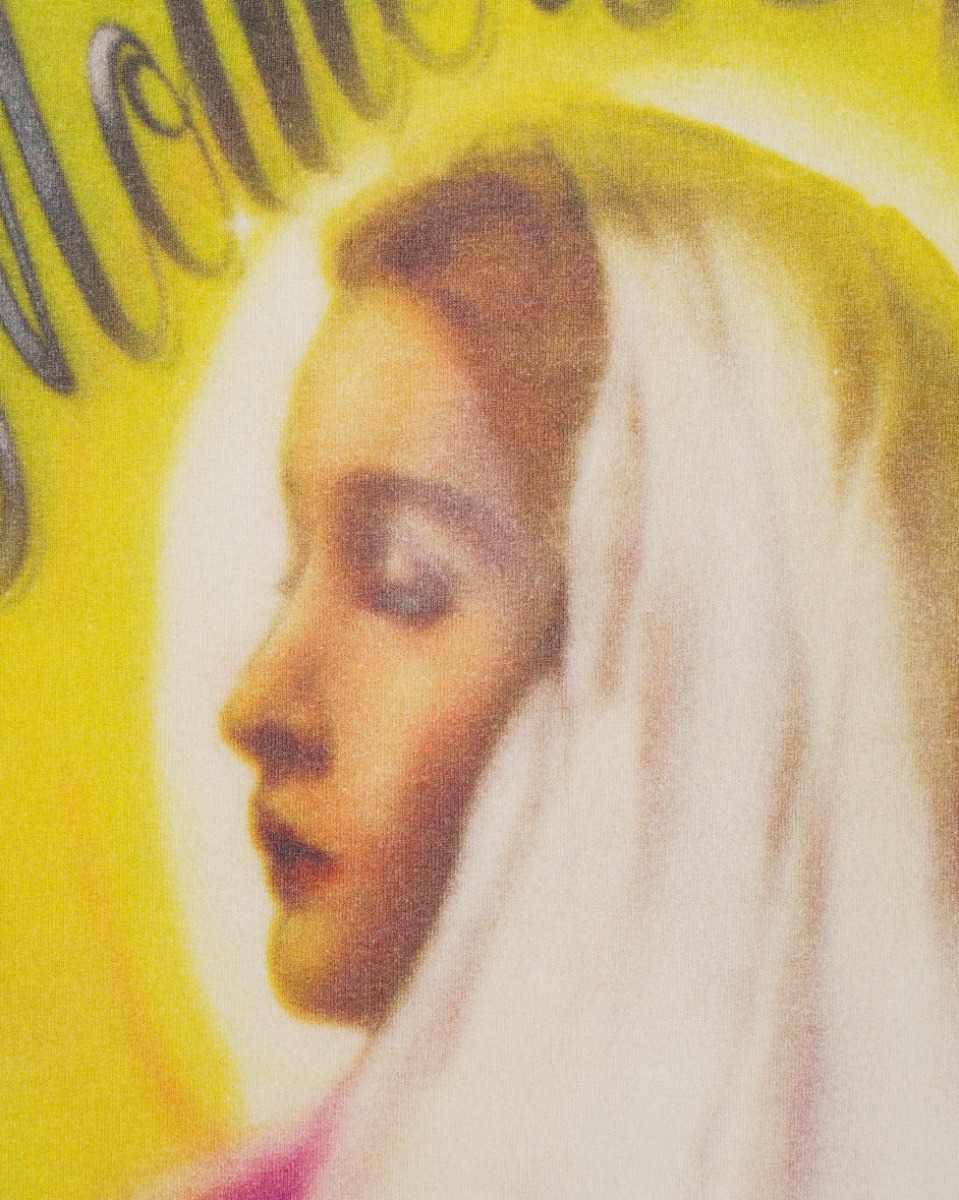 Saint Michael Mothers Arms white t-shirt thumbnail