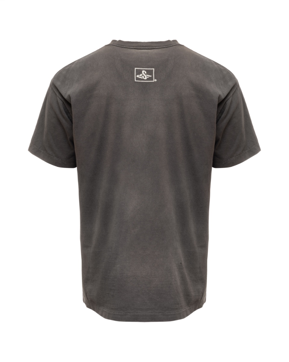 Saint Michael SM6 PlayStation 2 logo washed grey t-shirt thumbnail