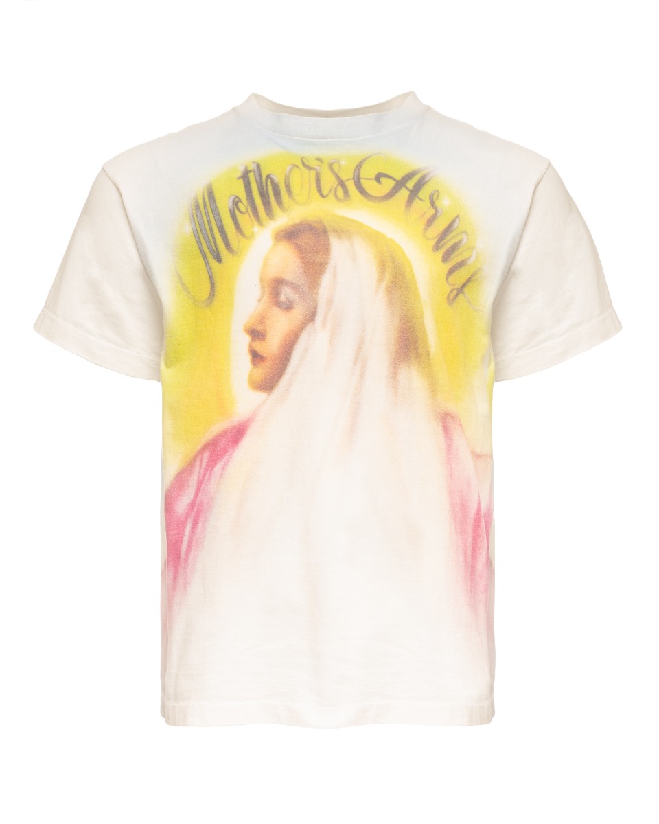 Saint Michael Mothers Arms white t-shirt thumbnail