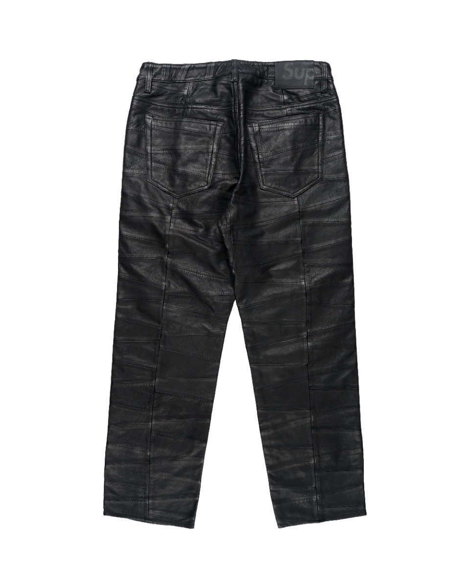 Supreme patchwork 5-pocket leather pants thumbnail