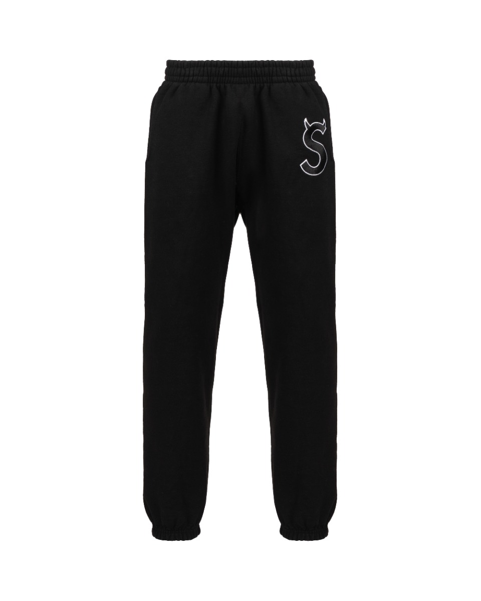 Supreme S-logo black sweat pants thumbnail