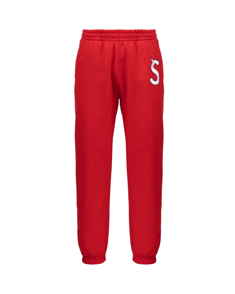 Supreme S-logo red sweat pants thumbnail