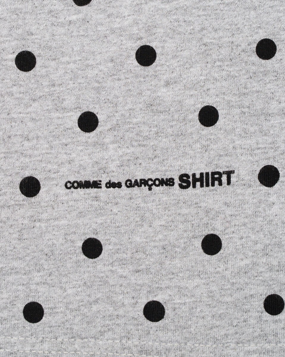 Supreme x COMME des GARÇONS SHIRT Polka Dot box logo grey t-shirt thumbnail