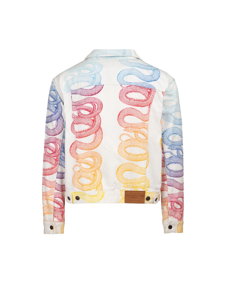 Supreme x Hysteric Glamour snake white denim trucker jacket thumbnail