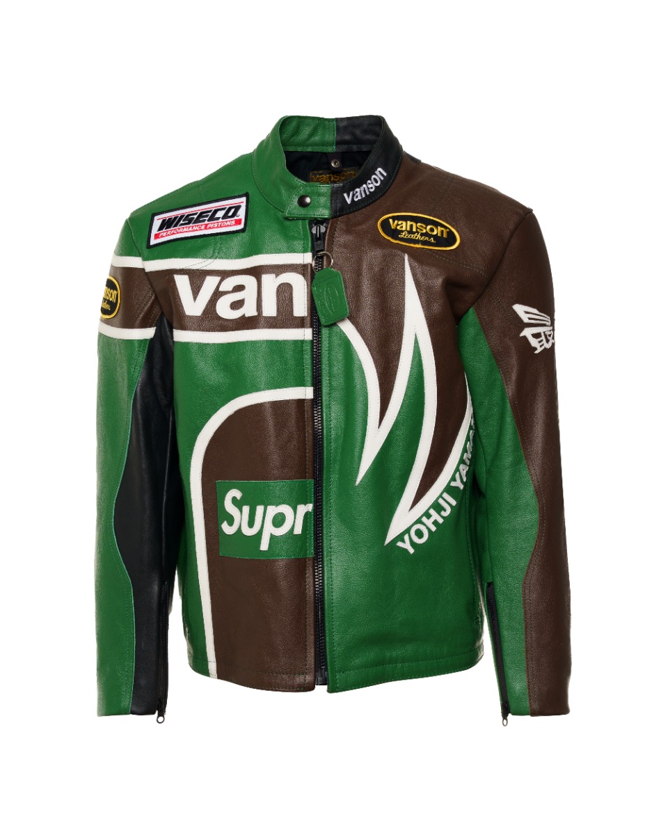 Supreme x Yohji Yamamoto x Vanson split leather biker jacket thumbnail
