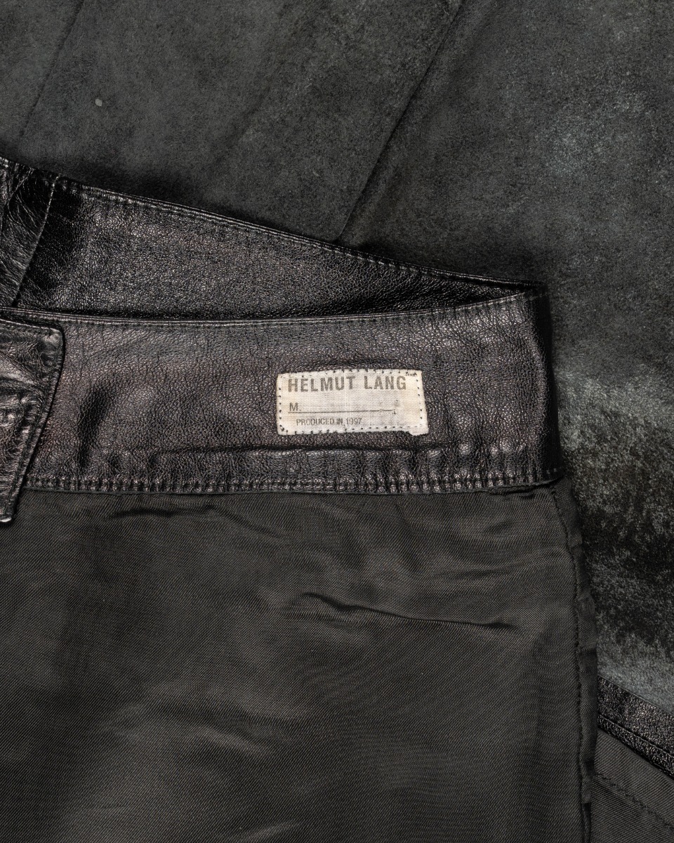 Helmut Lang Sailor leather pants thumbnail