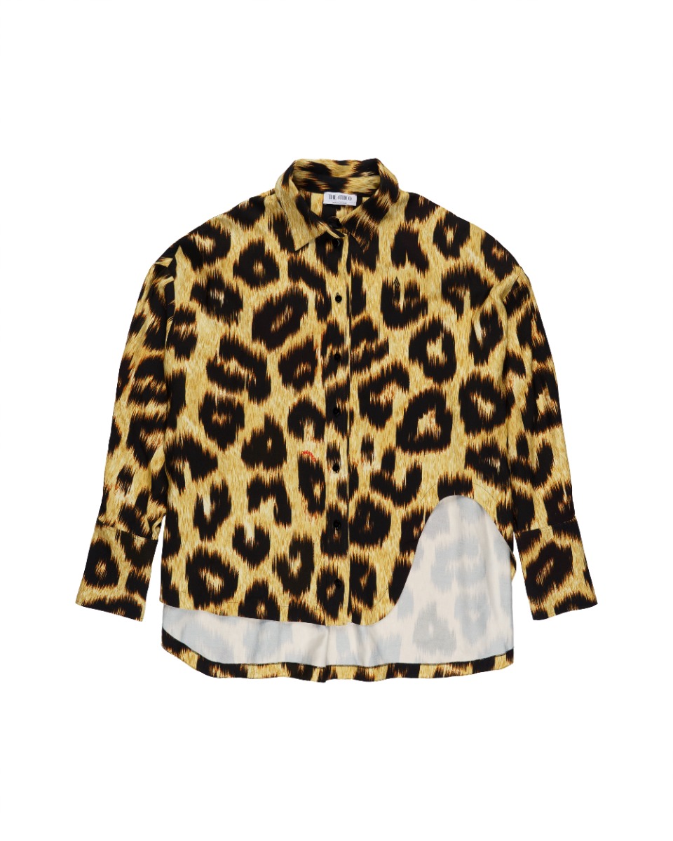 The Attico Margot leopard mini dress thumbnail