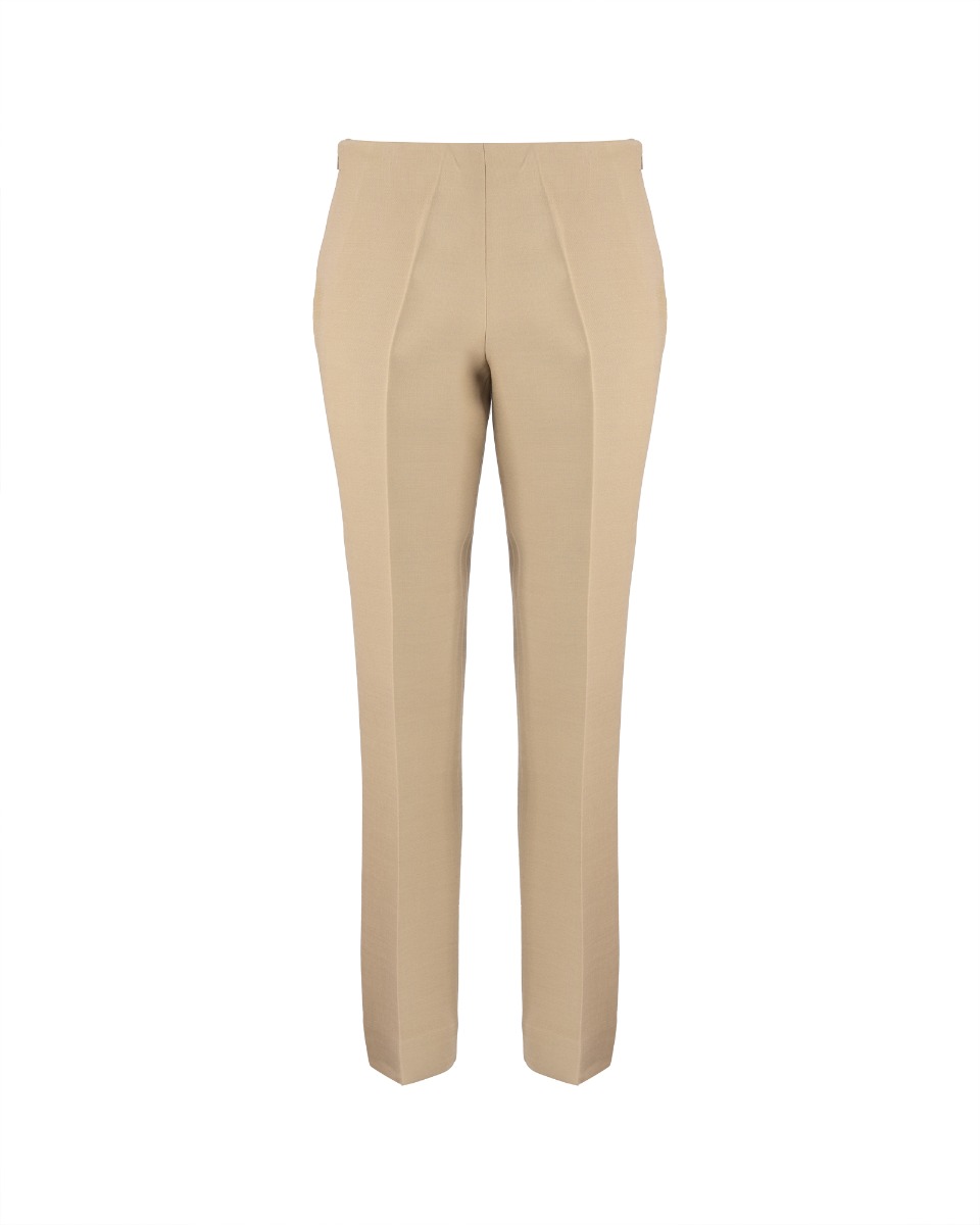 The Row low-waisted beige wool blend pants thumbnail