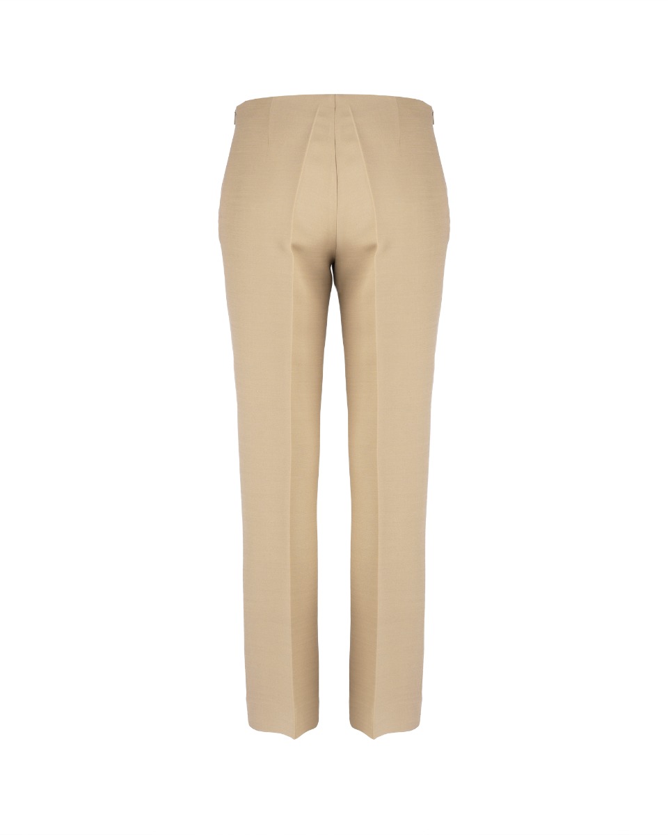 The Row low-waisted beige wool blend pants thumbnail