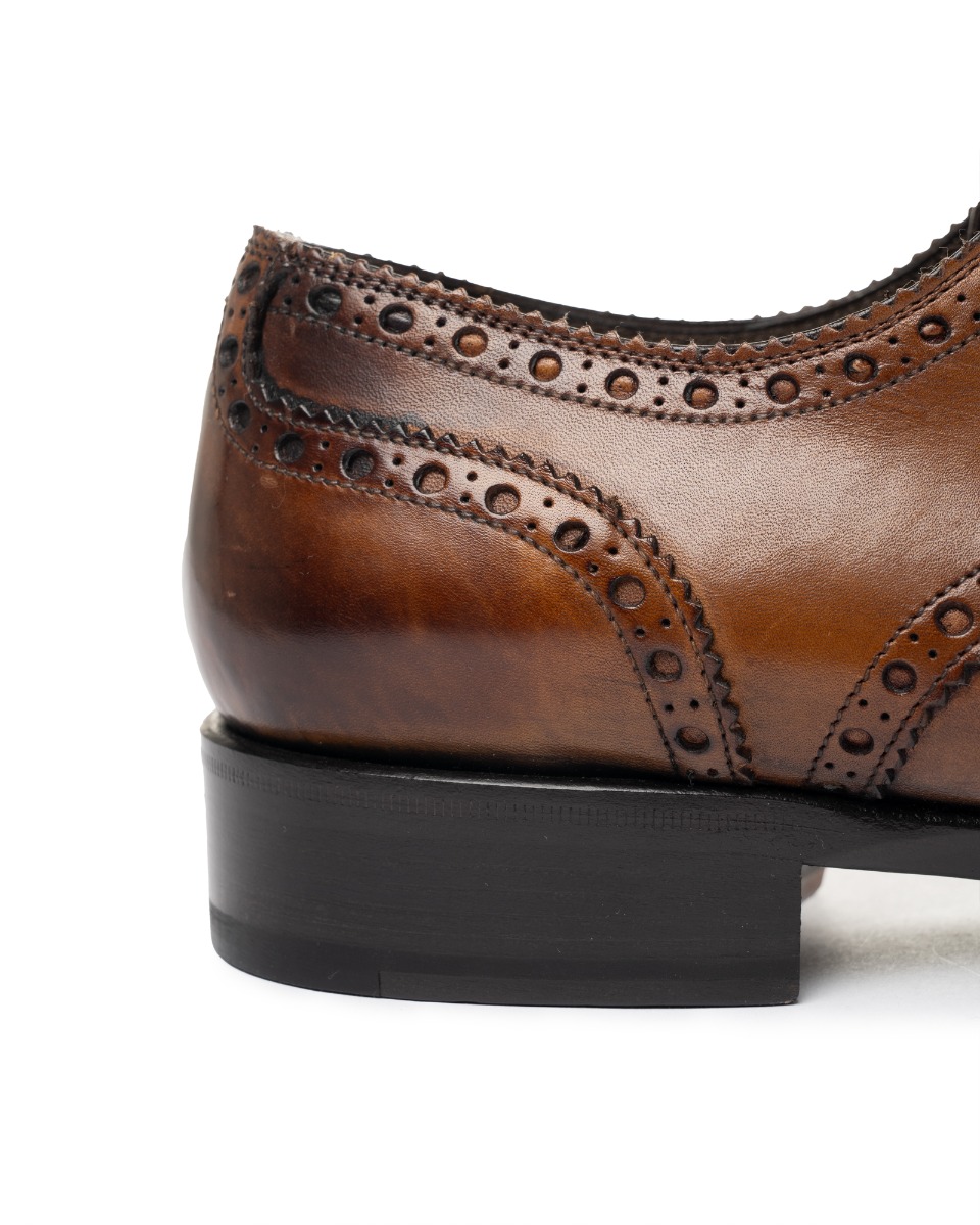 Tom Ford Edward Med Cap Wing brown leather derby thumbnail