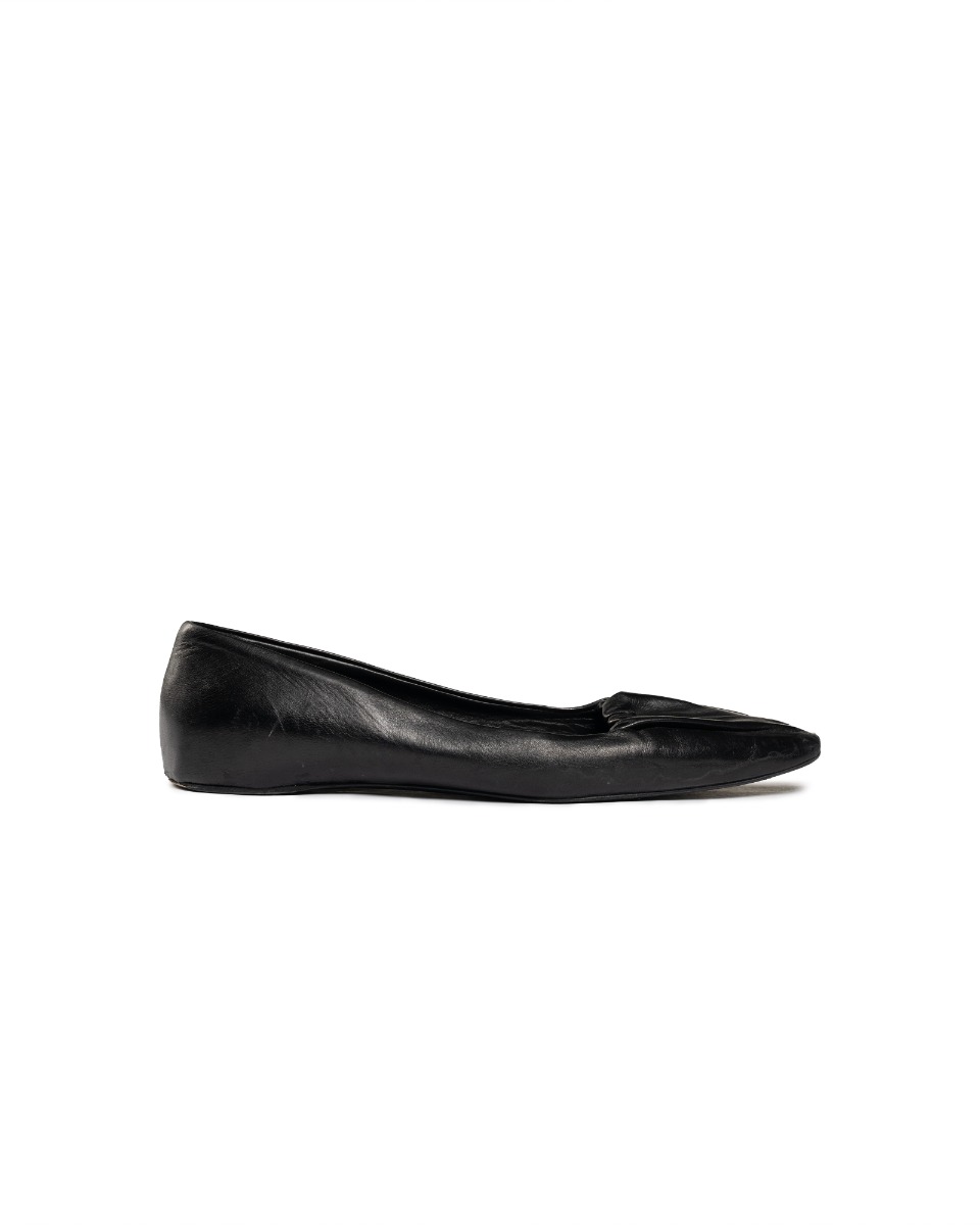Toteme "The Gathered" leather ballet flat shoes thumbnail