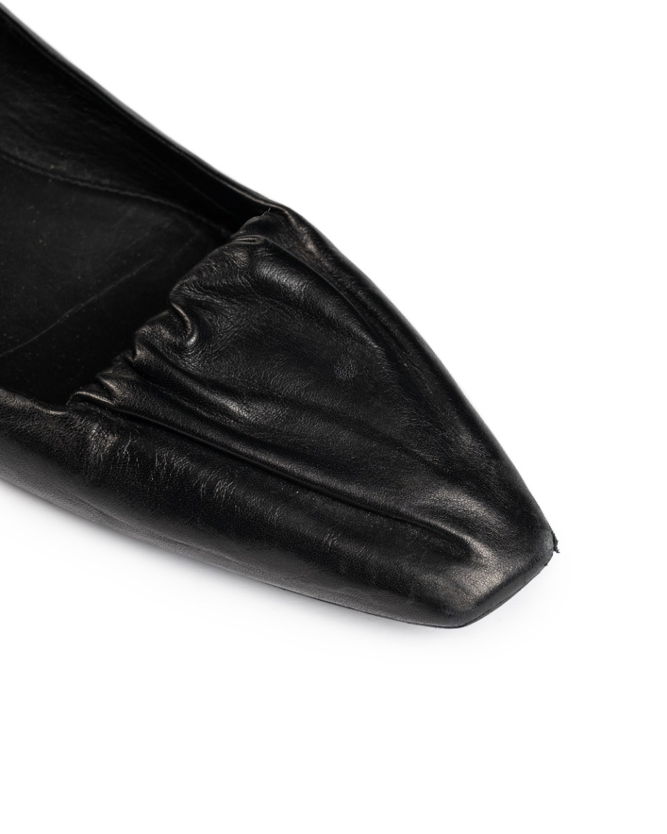 Toteme "The Gathered" leather ballet flat shoes thumbnail