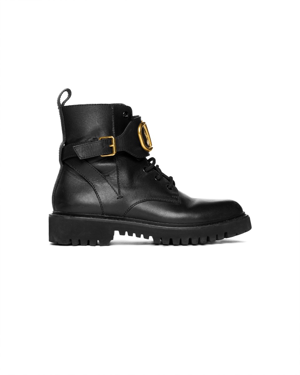 Valentino Garavani Vlogo signature calfskin combat boots thumbnail