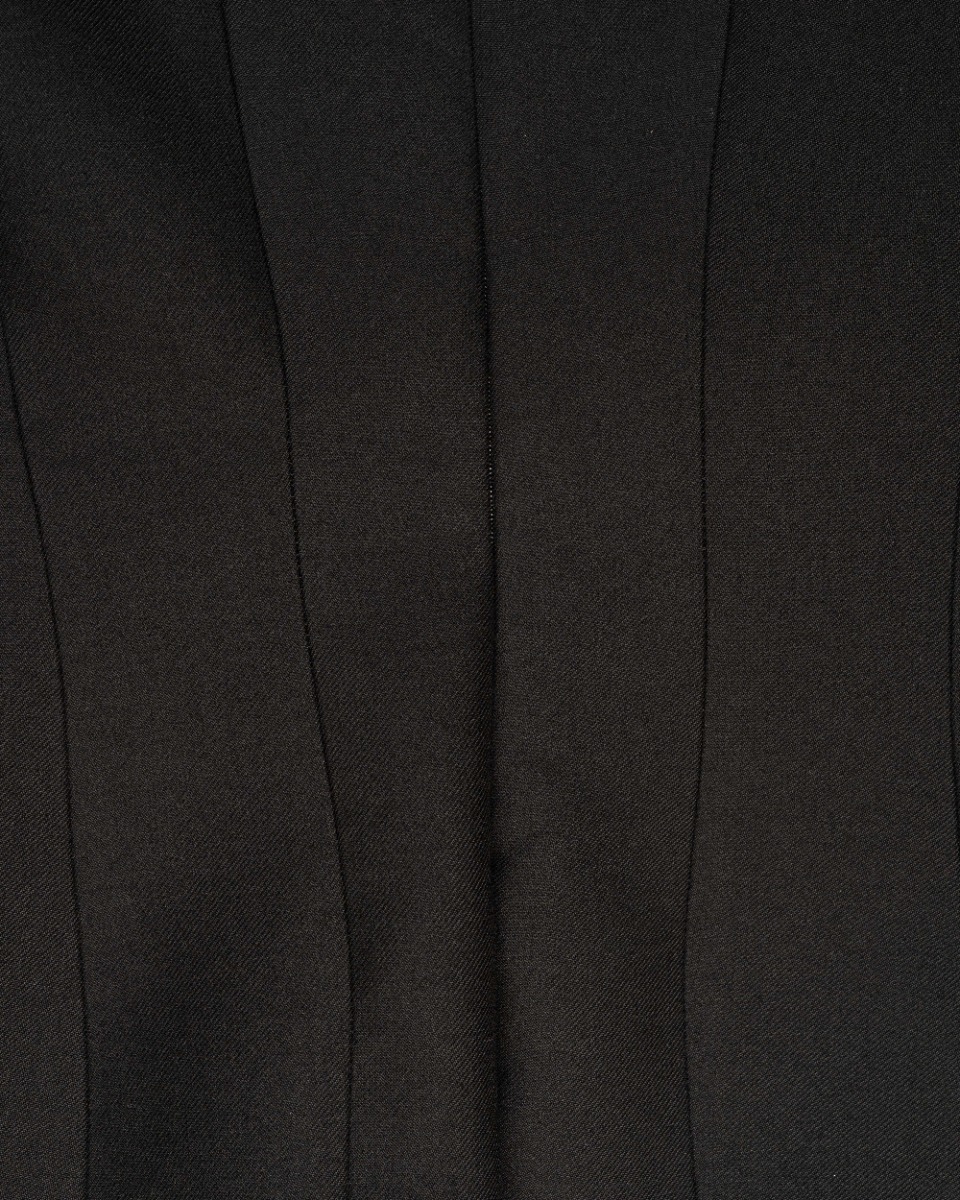 Valentino Garvani "Le Noir" floral ruffle-cuff mini dress thumbnail