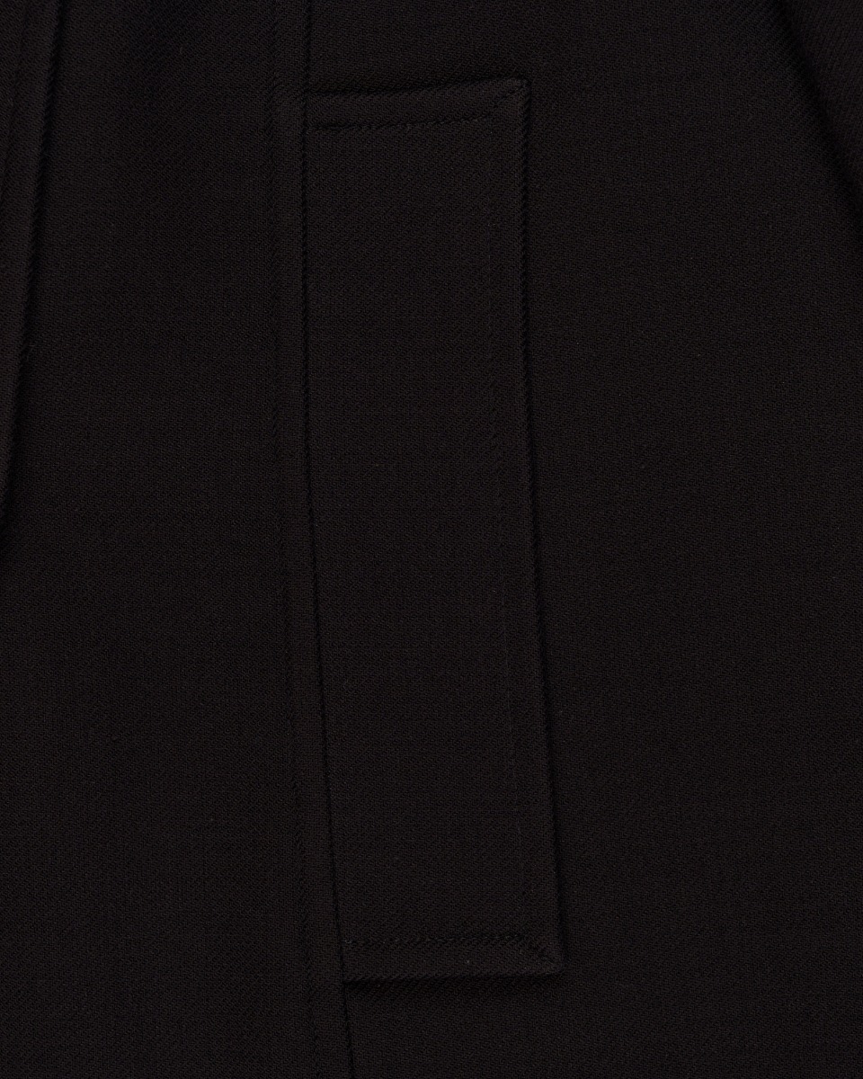 Valentino RED double-breasted stretch cotton black coat thumbnail