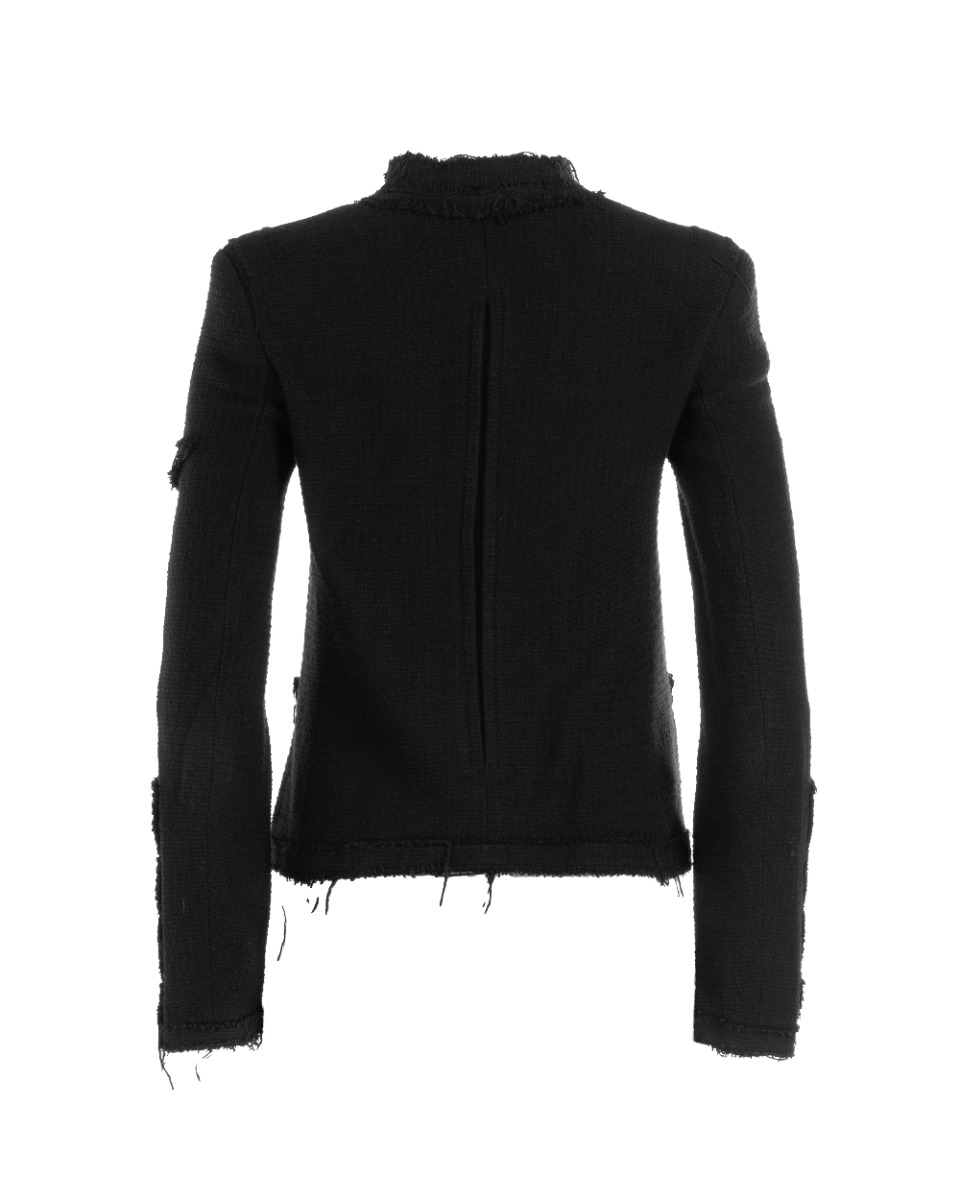 Veronique Branquinho distressed military black blazer jacket thumbnail