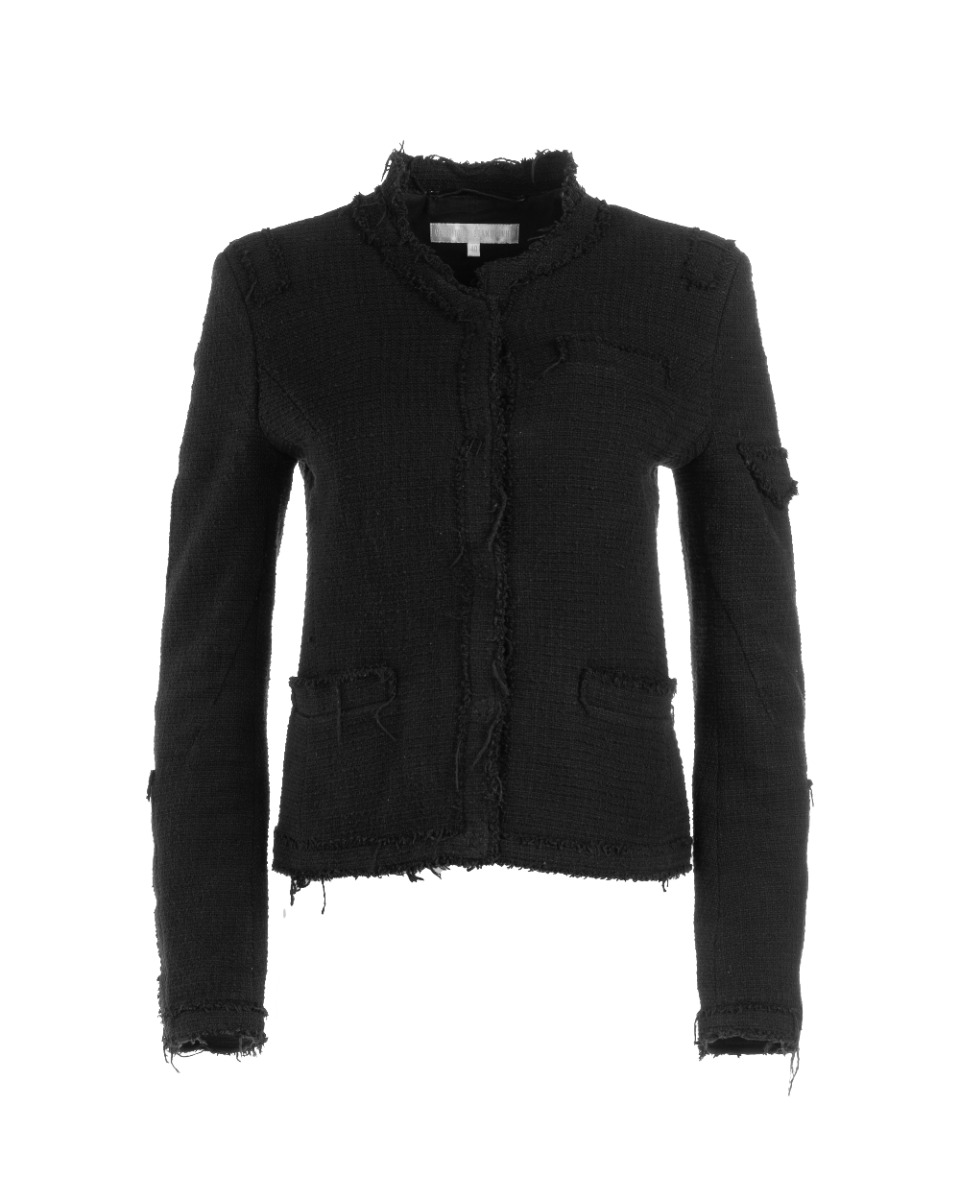 Veronique Branquinho distressed military black blazer jacket thumbnail