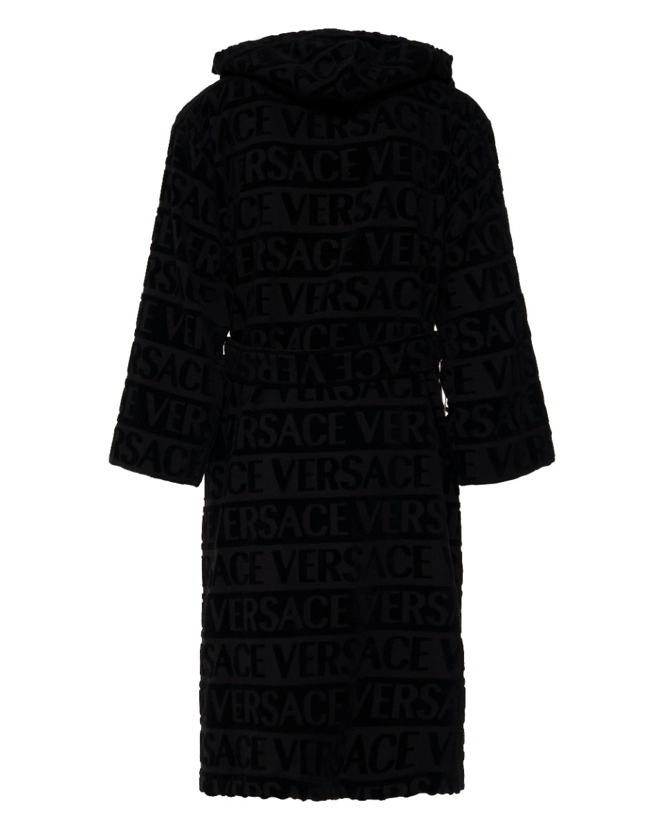 Versace allover monogram bathrobe thumbnail
