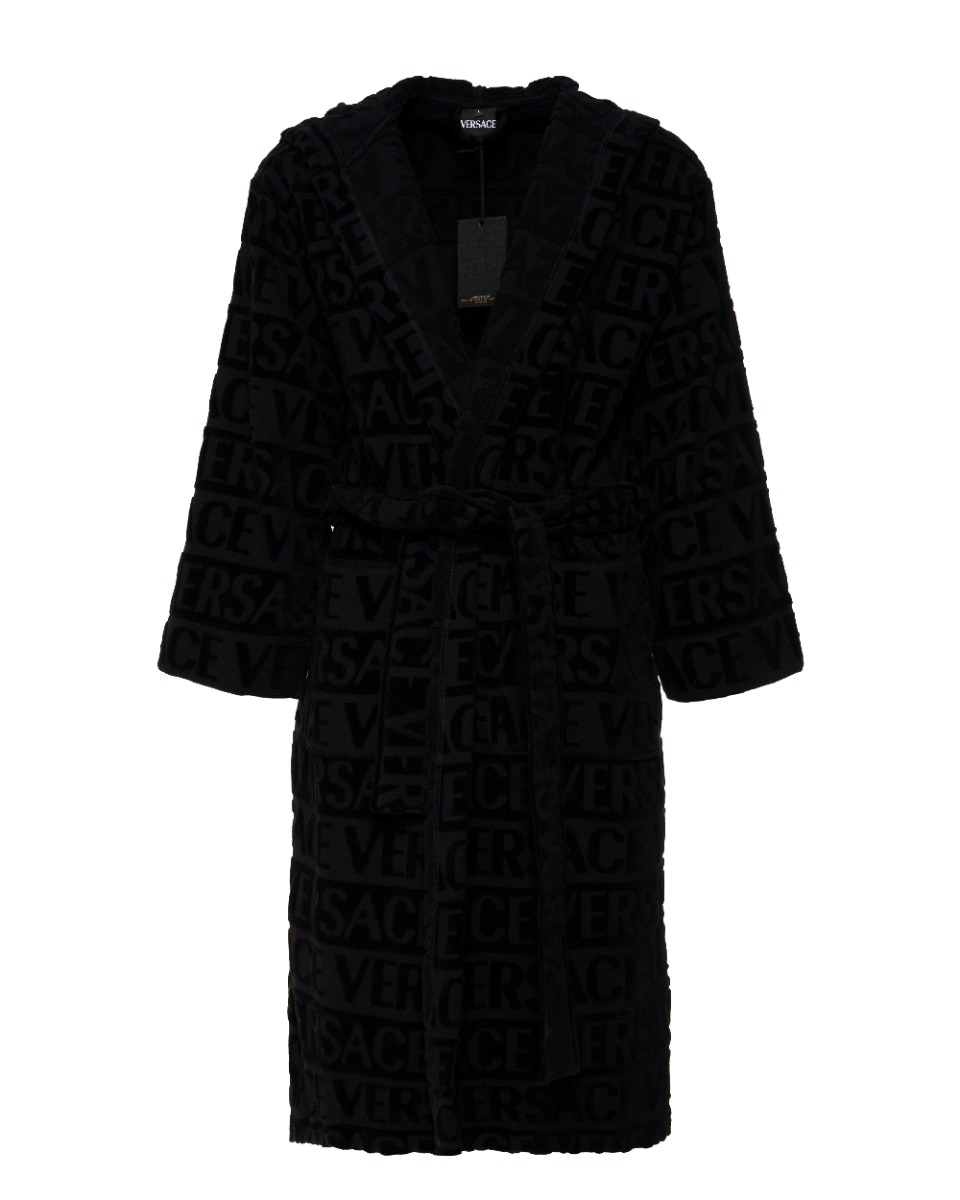 Versace allover monogram bathrobe thumbnail