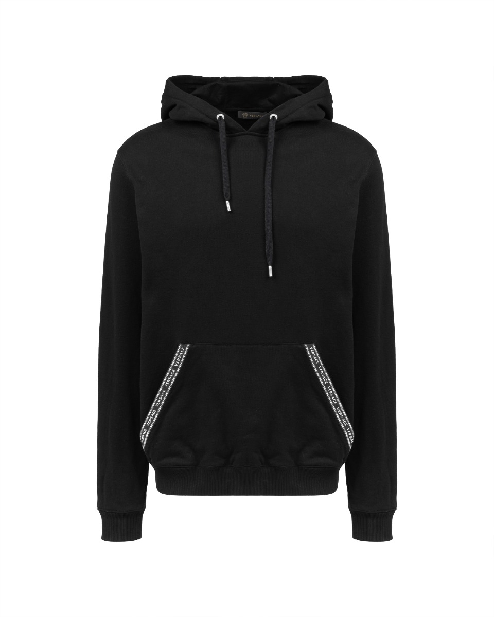 Versace pocket logo hoodie thumbnail