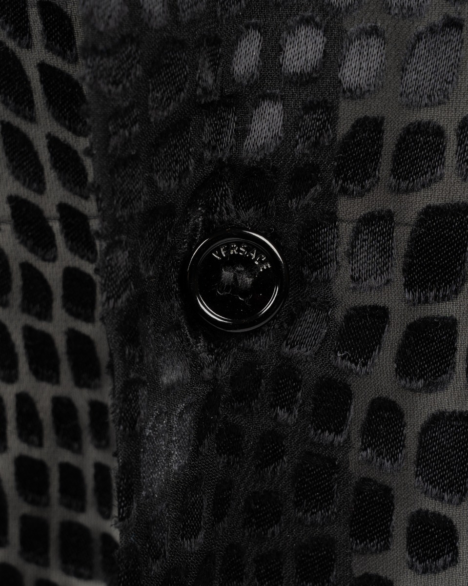 Versace Velvet Devoré crocodile-effect shirt thumbnail