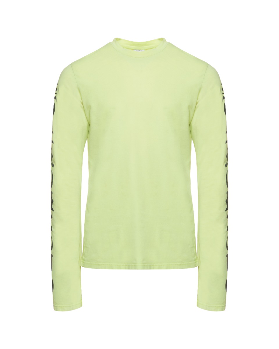 Vetements "Summer 2016" neon gothic long sleeve t-shirt thumbnail