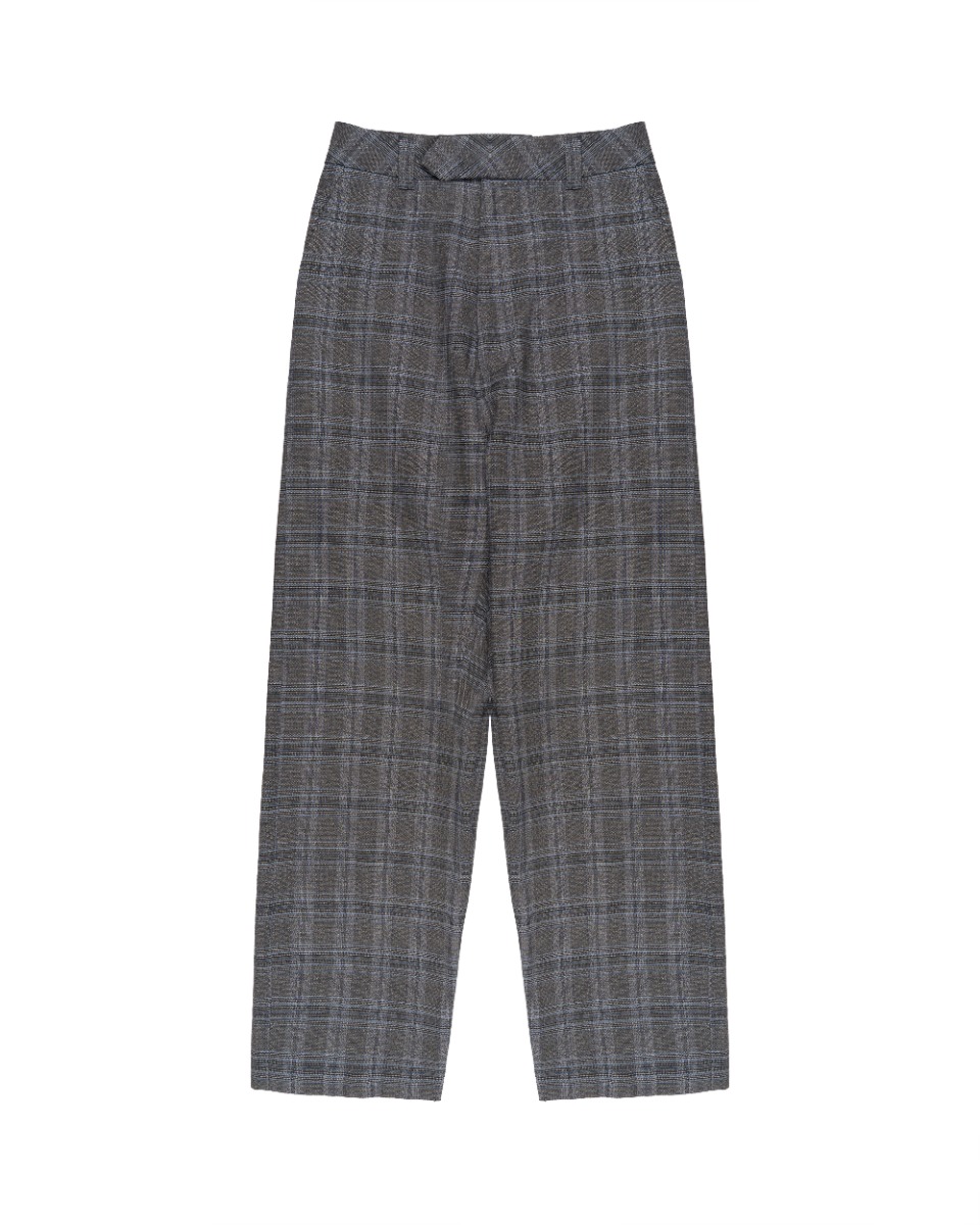 Vetements grey checked baggy suit pants thumbnail