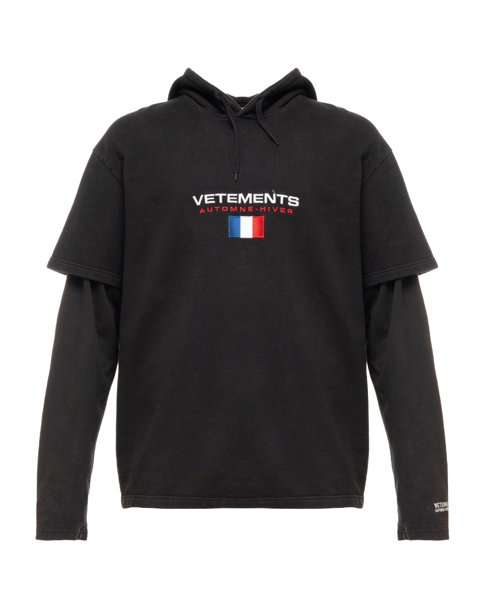 Vetements Flag double layered hoodie thumbnail