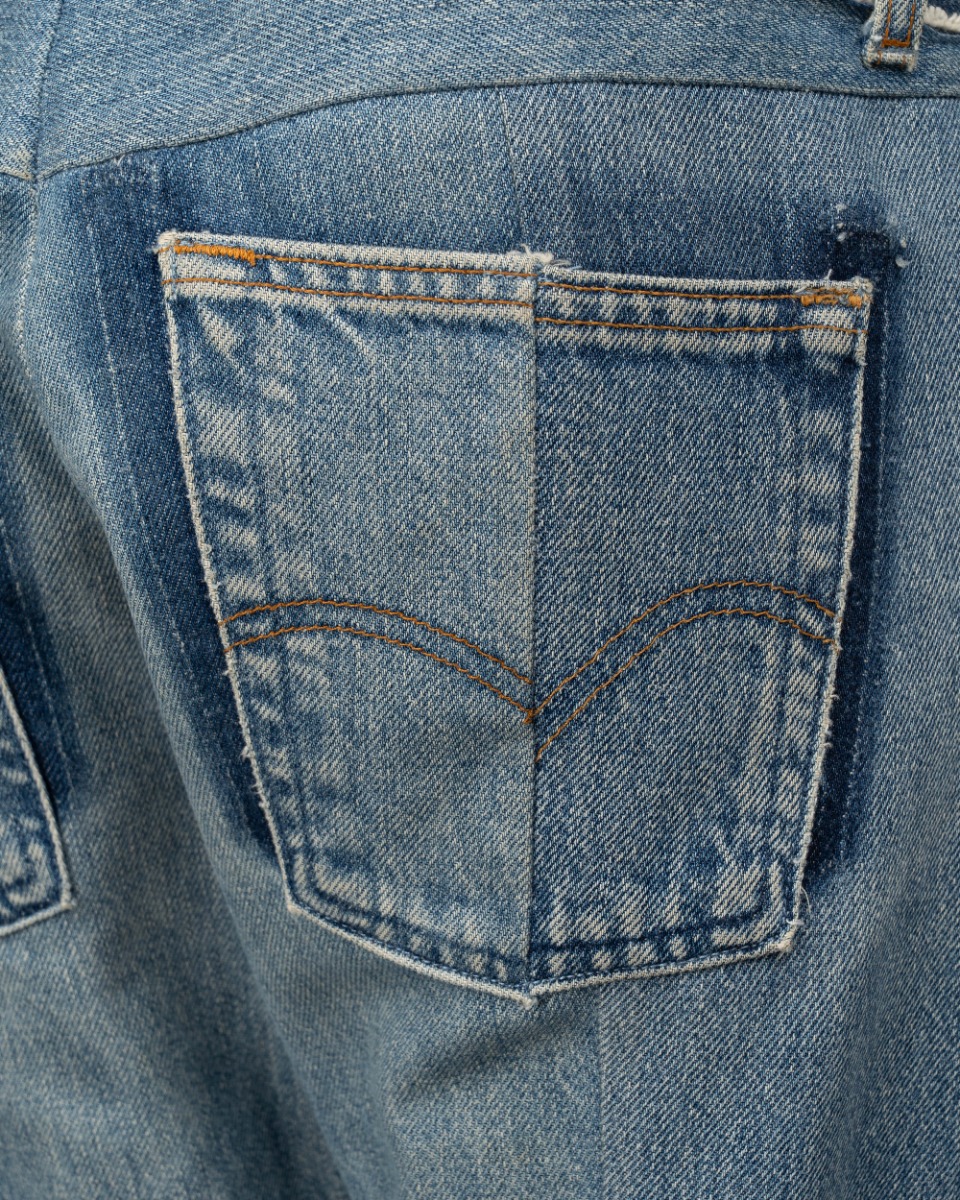 Vetements Levi's Strauss reconstructed light wash straight denim pants thumbnail