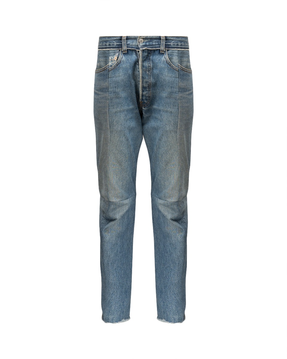 Vetements Levi's Strauss reconstructed light wash straight denim pants thumbnail