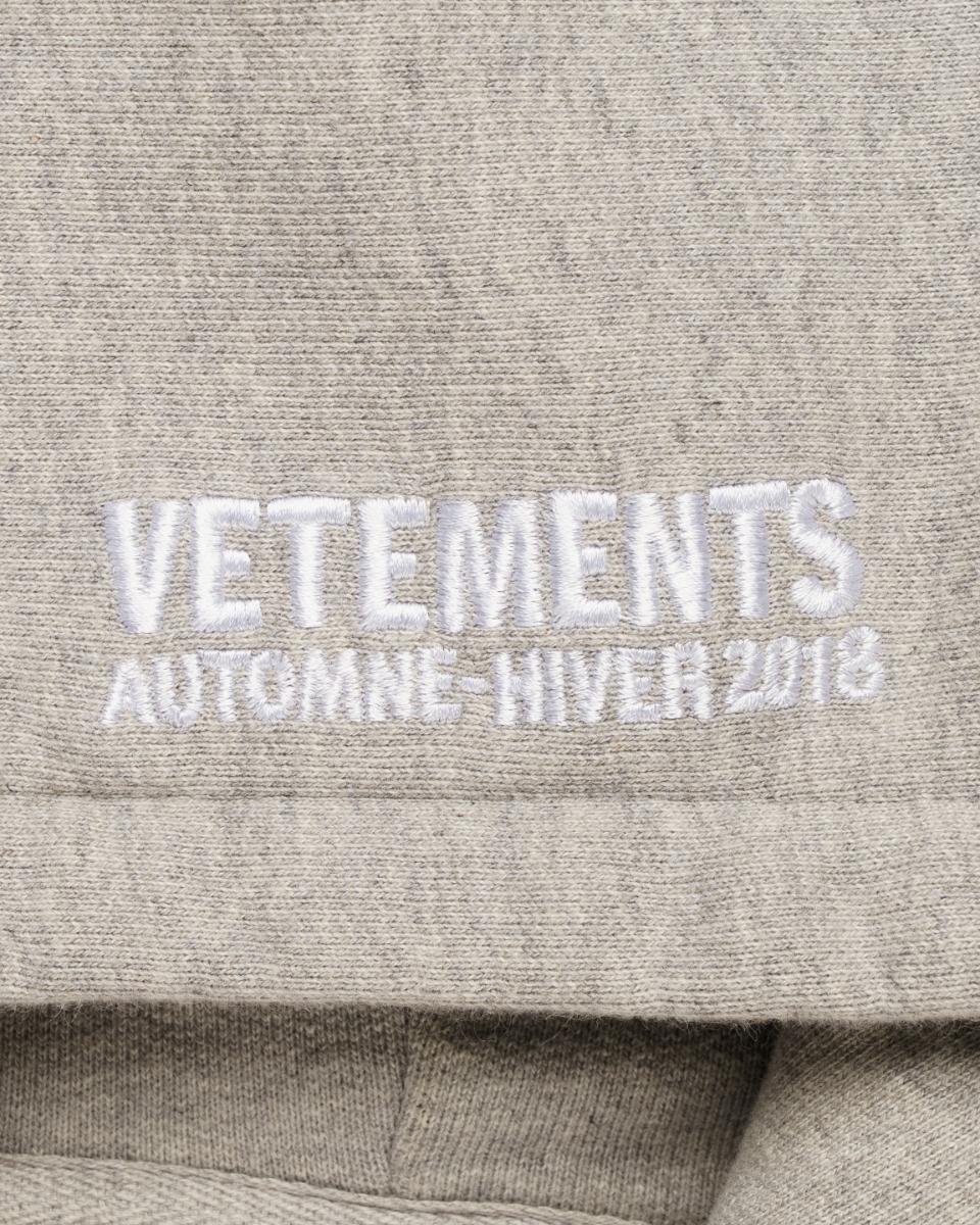 Vetements misplaced printed logo hoodie thumbnail