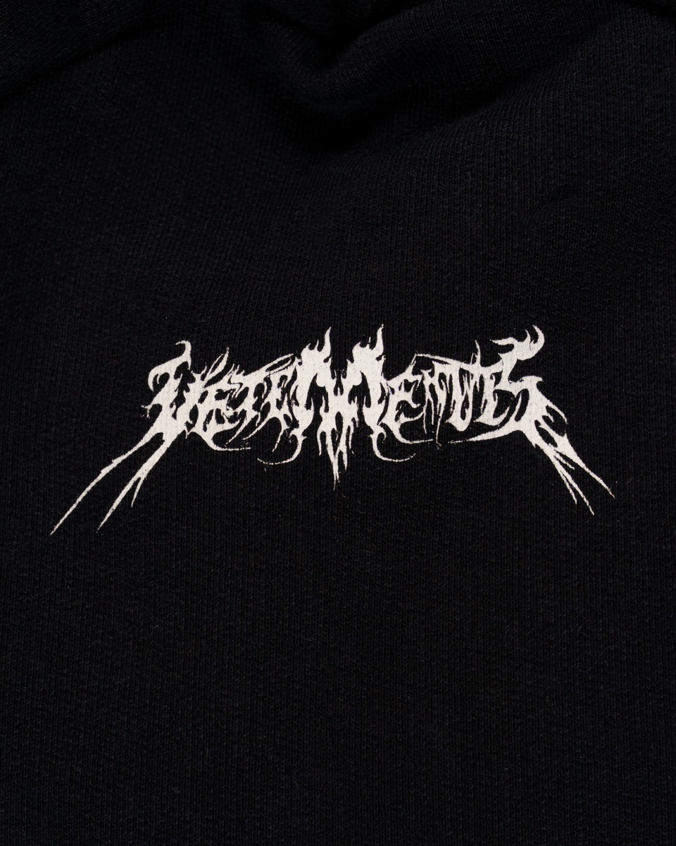 Vetements Total Fucking Darkness padded-shoulders hoodie thumbnail