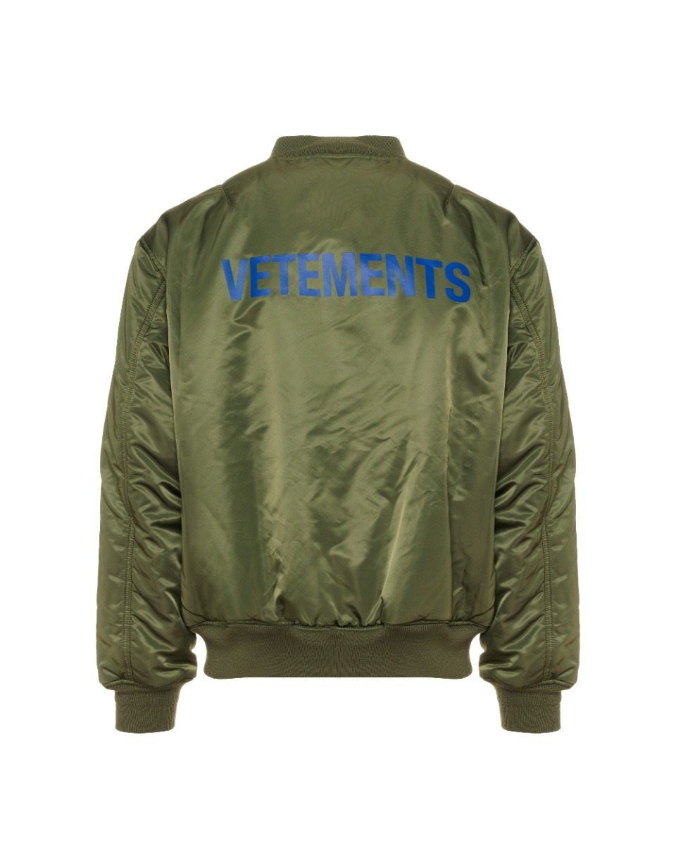 Vetements x Alpha Industries emoji reversible MA-1 bomber jacket thumbnail