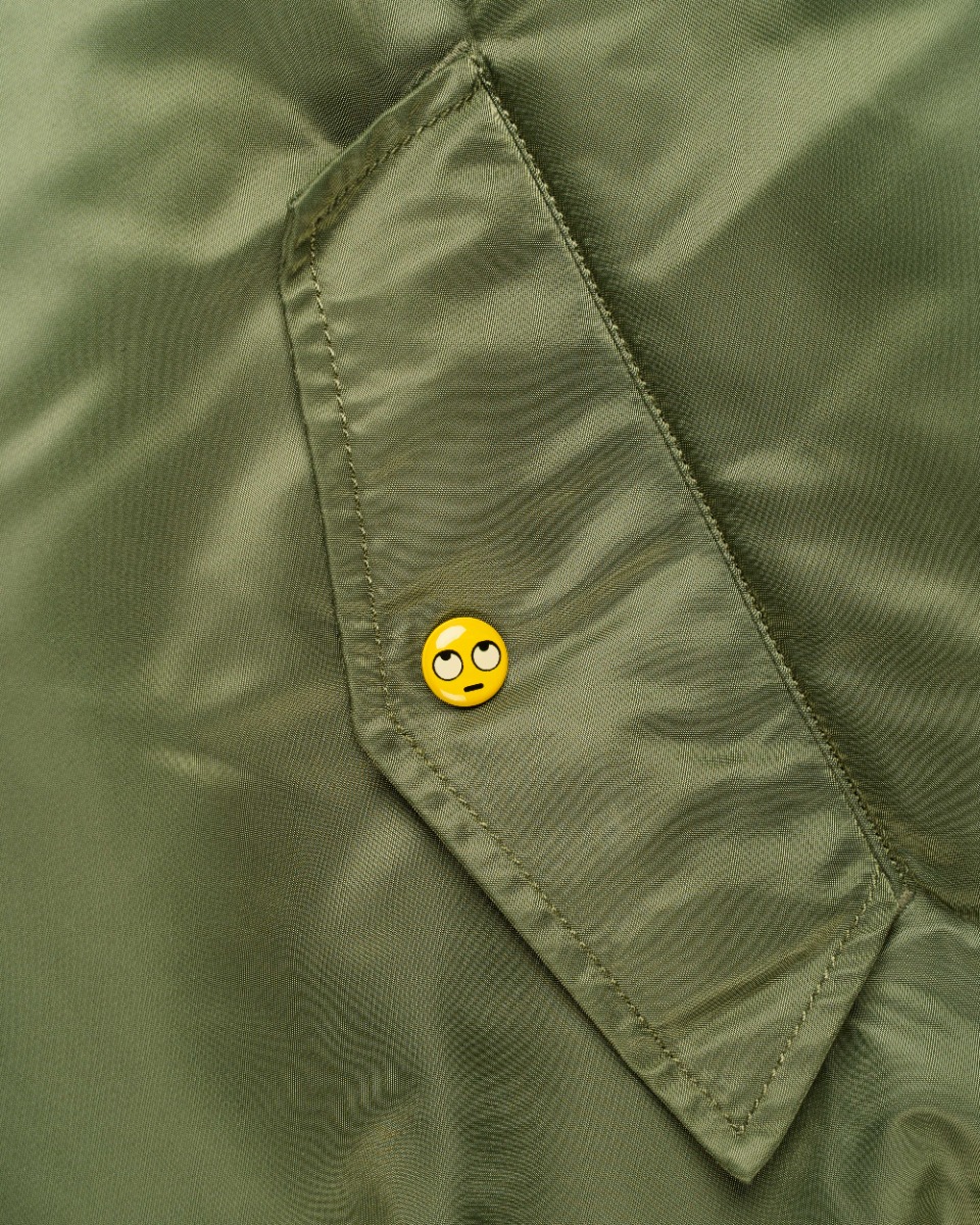 Vetements x Alpha Industries emoji reversible MA-1 bomber jacket thumbnail
