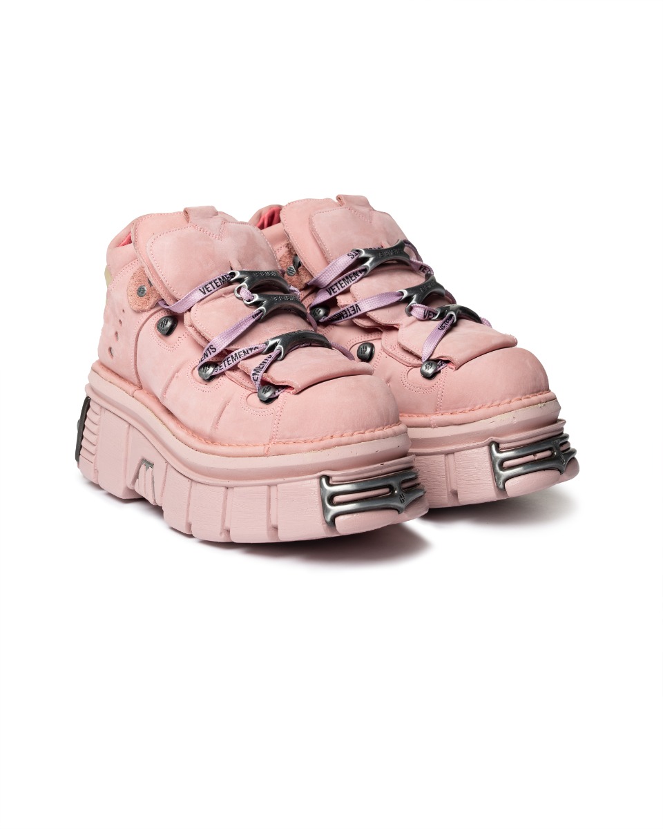 Vetements x New Rock Nobuk Rosa platform pink boots thumbnail