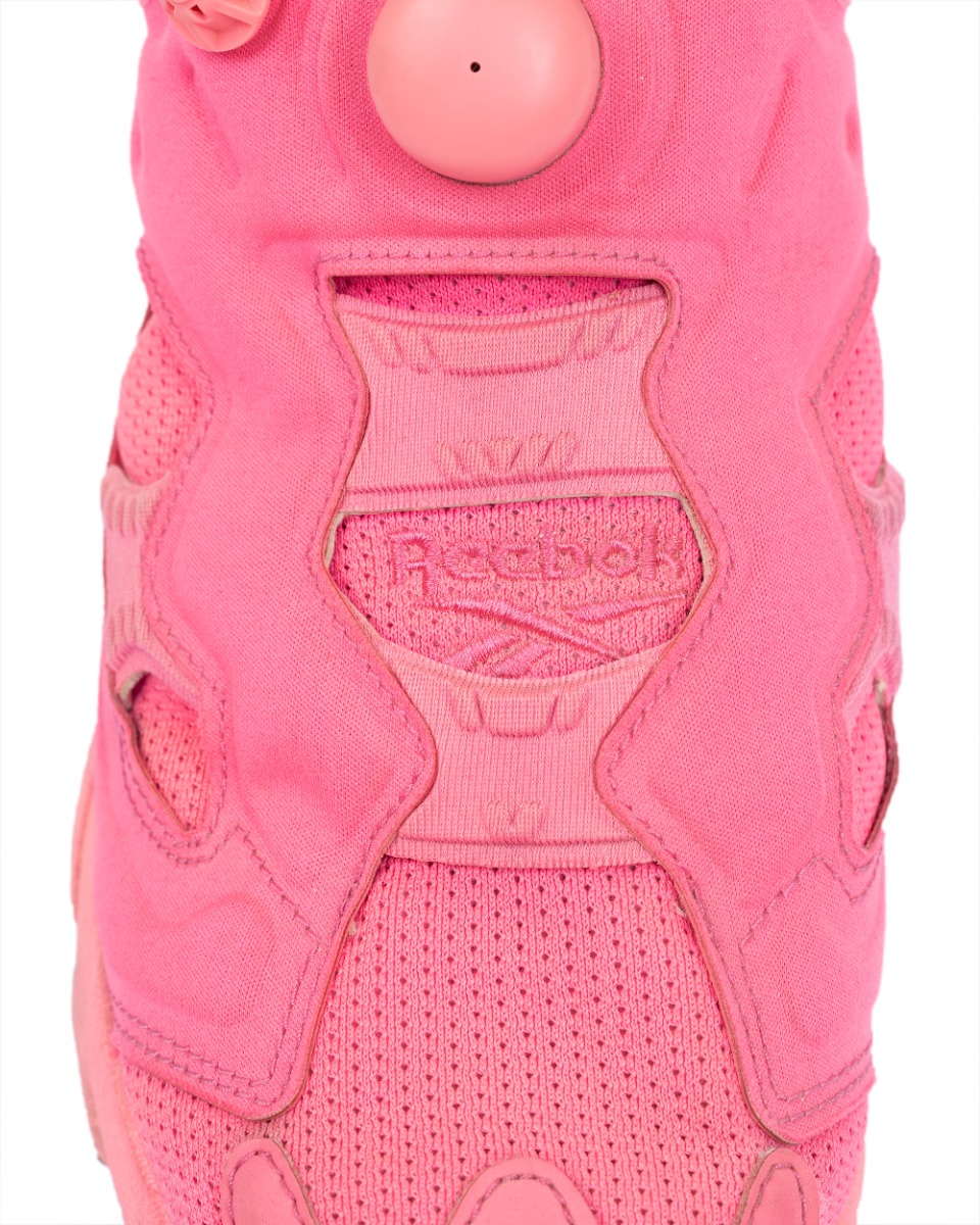 Vetements x Reebok Instapump fluorescent pink sneakers thumbnail