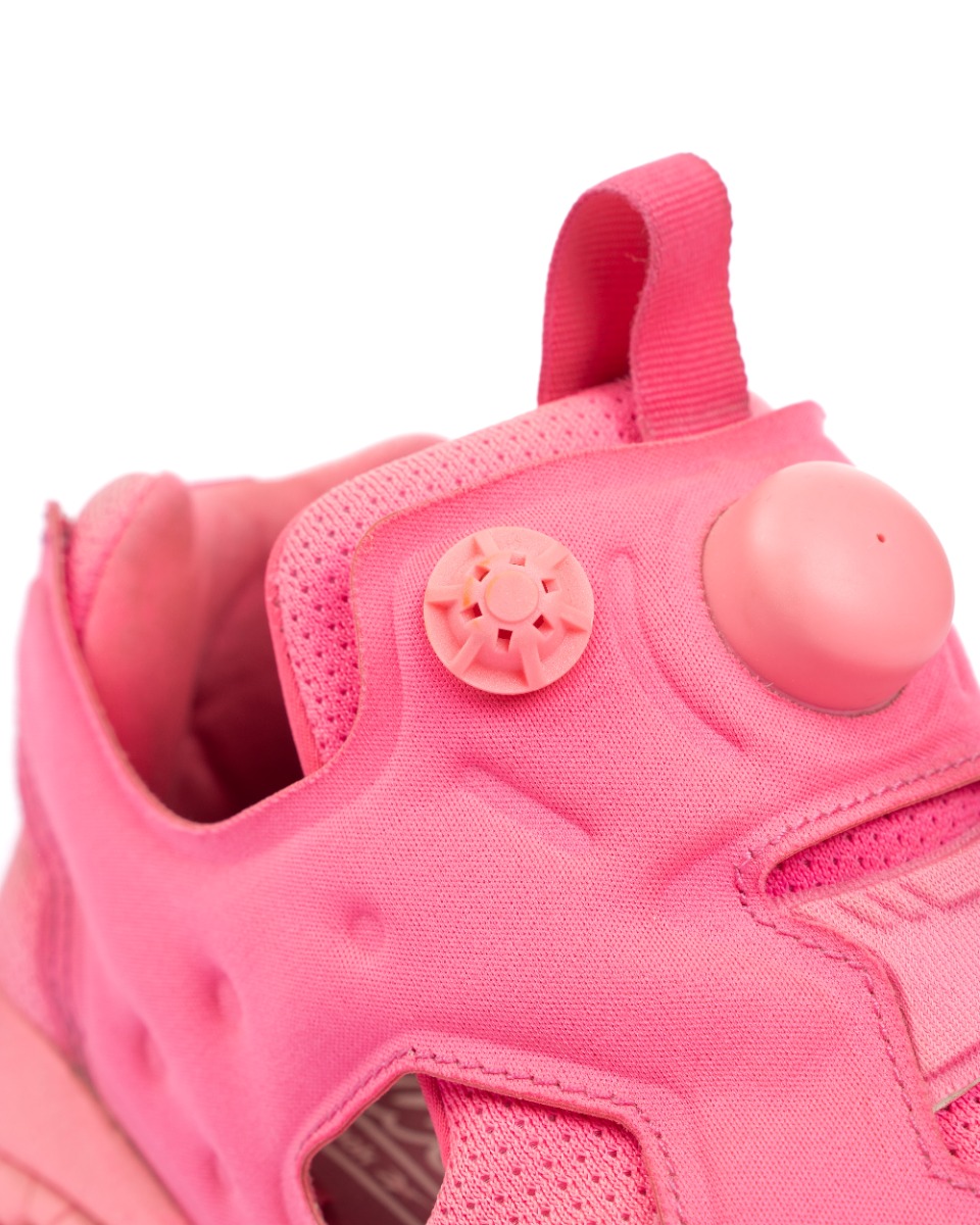 Vetements x Reebok Instapump fluorescent pink sneakers thumbnail