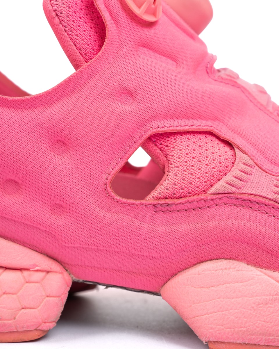 Vetements x Reebok Instapump fluorescent pink sneakers thumbnail