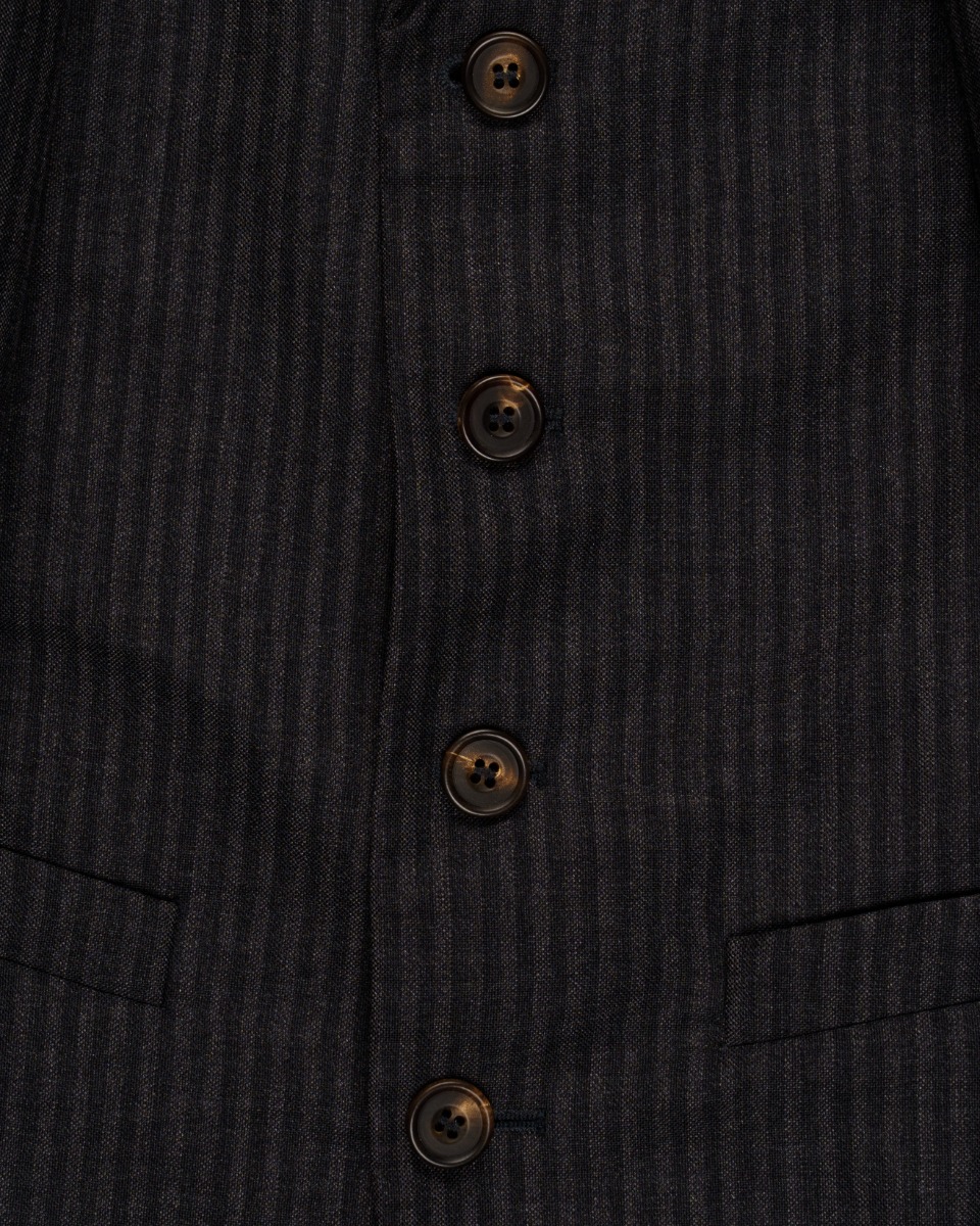 Vivienne Westwood Man striped peak label 2-set blazer jacket thumbnail