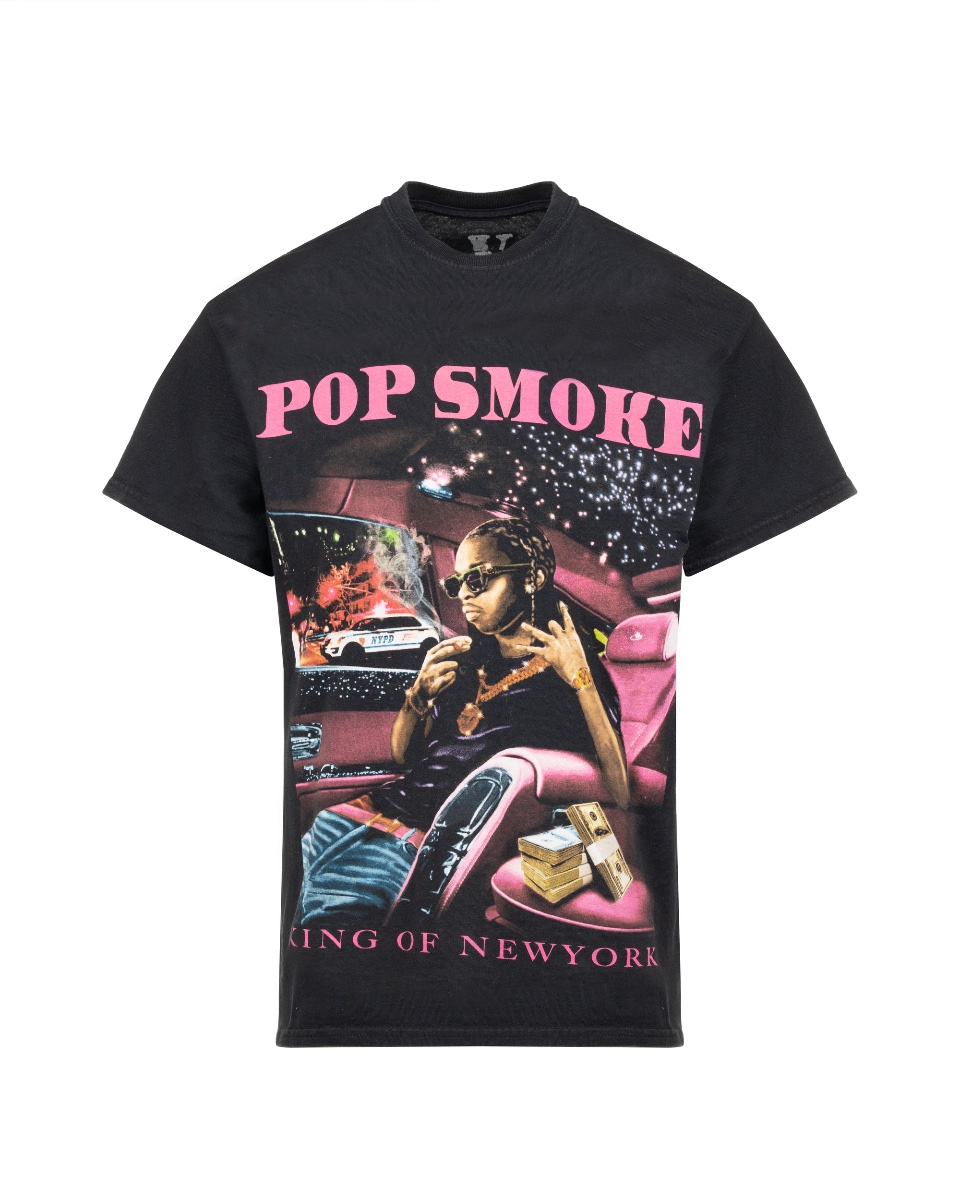 Vlone x Pop Smoke King of NY black t-shirt thumbnail