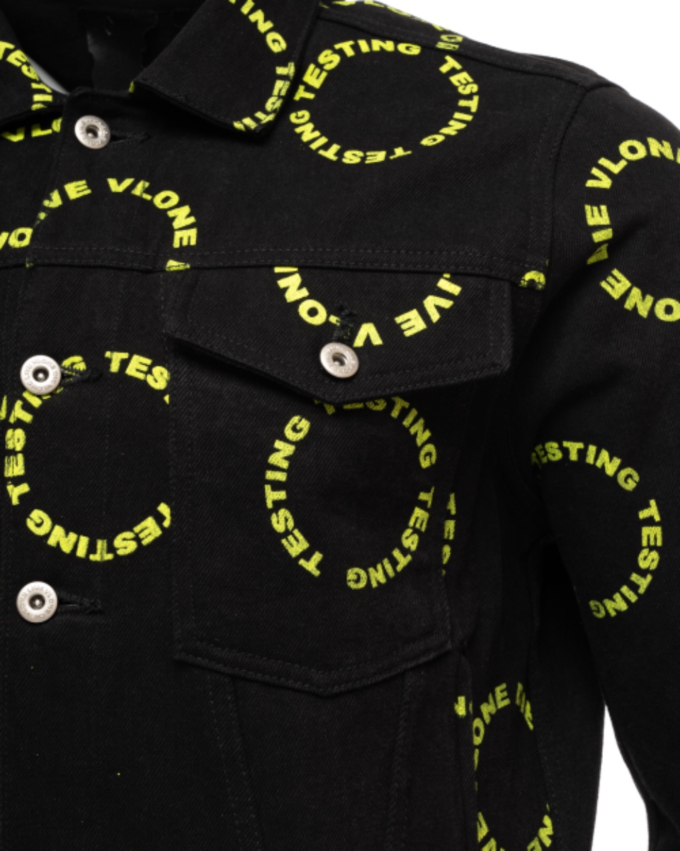 Vlone x A$AP Rocky "Testing / Live Vlone Die Vlone" denim jacket thumbnail