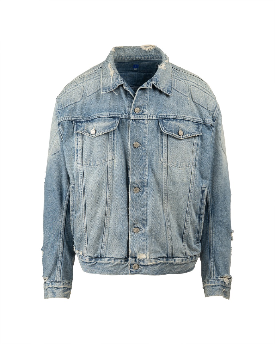 Yeezy Gap Engineered by Balenciaga padded denim jacket thumbnail