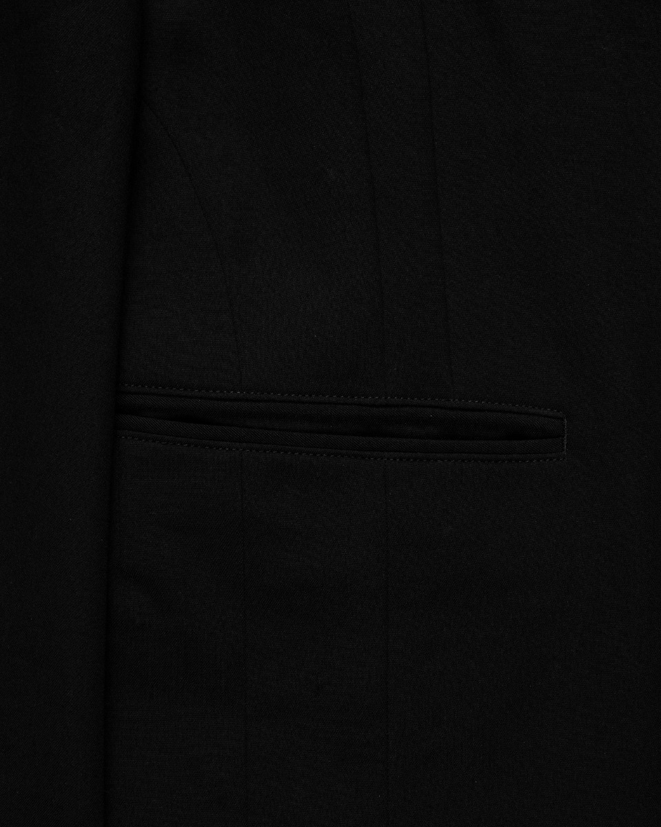 Yohji Yamamoto POUR HOMME dual fabric gabardine blazer jacket thumbnail